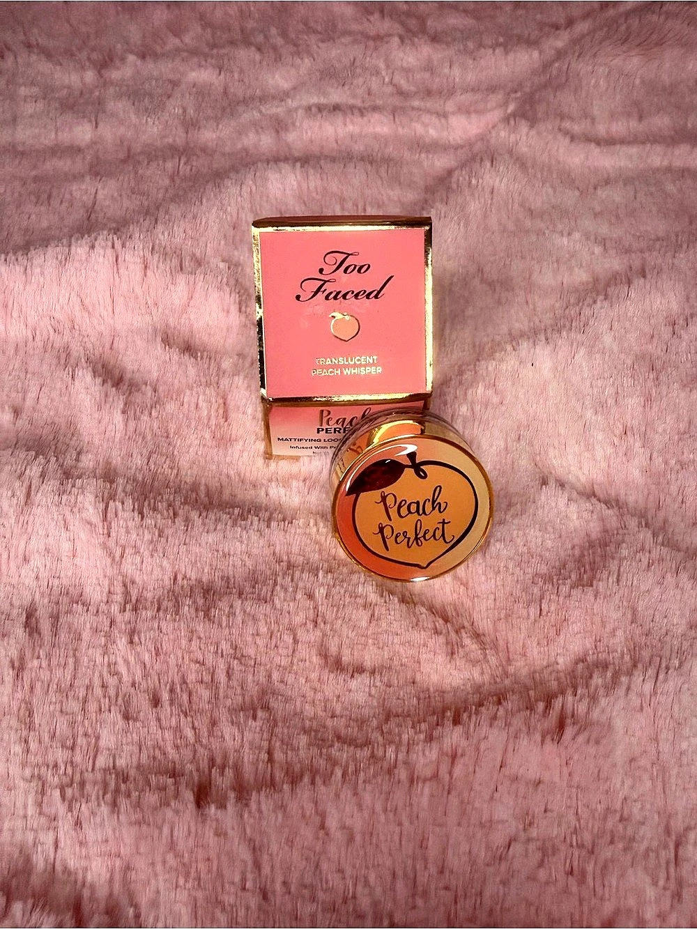 Too Faced Peach Perfect Mattifying Loose Setting Powder Pink & Peach- NWT